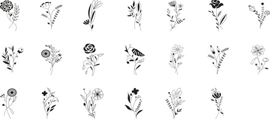 Floral Elements Set