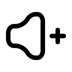 Volume Up icon vector illustration style