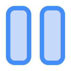 Pause icon vector illustration style