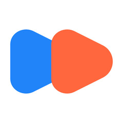 backward forward icon vector illustration style