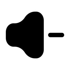 volume down icon vector illustration style