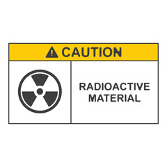 radioactive material flat symbol