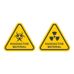 radioactive material flat symbol