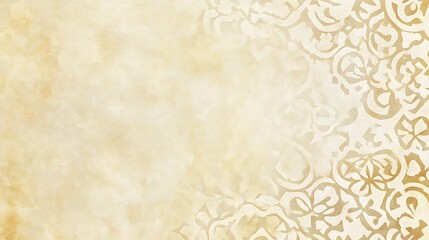 Abstract Beige Background With Floral Pattern Design