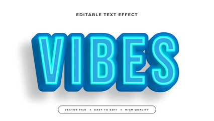 vibes gradient text effect editable modern typography vector