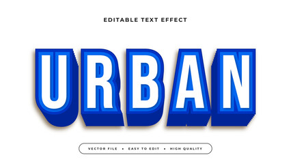 urban editable text effect 3d gradient typography design