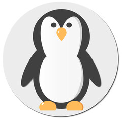 cute penguin vector in cartoon