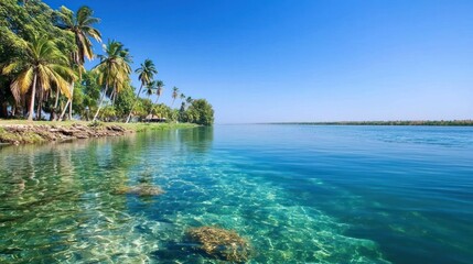 Tranquil Tropical Beach Scene