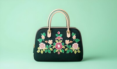 Vintage Thai textile handbag, intricately designed with colorful patterns, showcasing traditional craftsmanship and cultural heritage.