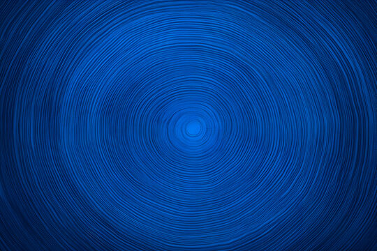 Abstract Blue Circular Pattern Background Creates a Mesmerizing Visual Effect with Radial Lines.