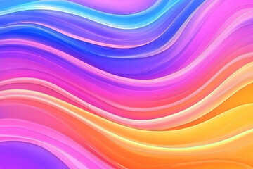 Obraz premium Abstract Colorful Wave Background Flows Smoothly and Vibrantly in Pink, Blue, and Yellow Hues.