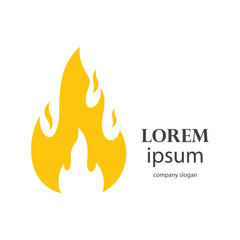 fire logo design burning and blazing