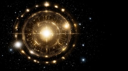 Celestial Clockwork Cosmic Orrery in Deep Space