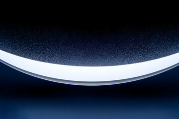 Abstract Background with Glowing White Light and Textured Dark Blue Surface