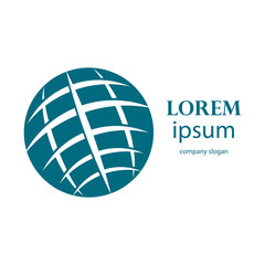 simple and creative globe logo design