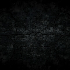 Fototapeta premium Dark Cracked Surface Texture Shows Roughness and Decay as a Background Image