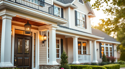 Captivating Home Exterior: A Dream House in the Suburbs. The perfect blend of luxury and comfort. Discover the elegance of this stunning residential property.
