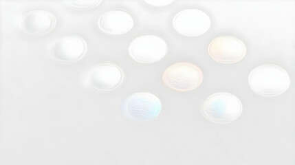 Abstract Background with Soft Pastel Circles Creates a Smooth, Dreamy Atmosphere.