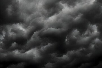 Dark Storm Clouds Gather in the Sky, Creating a Dramatic and Ominous Mood before a Storm