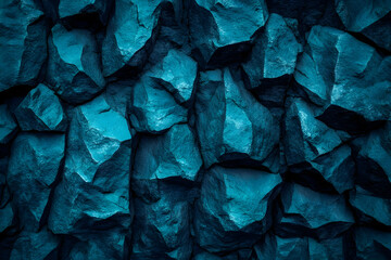 Fototapeta premium Dark Blue Rock Formation Creates a Dramatic and Textured Background Design, Perfectly suited.