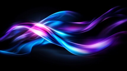 Naklejka premium Abstract Swirling Nebula: A Symphony of Blue, Purple, and Pink Hues