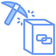 Mining Blue Icon