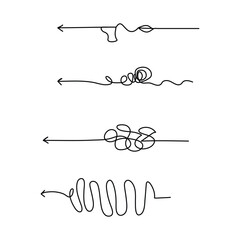 Hand drawn of tangle scrawl sketch Abstract scribble Vector illustration