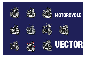 Motorcycle, Vector, Silhouette, Bike, Rider, Biker, Racing, Speed, Custom, Cruiser, Chopper, Adventure, Motocross, Dirtbike, Sportbike, Touring, Harley, Retro, Vintage, Road, Motor, Ride, Classic, Eng