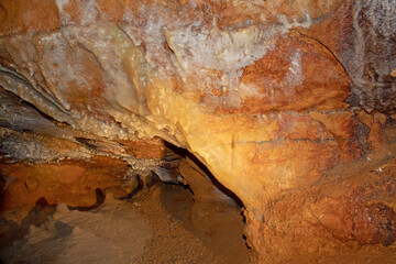 View inside the amazing Ohio Caverns in West Liberty, Ohio USA.