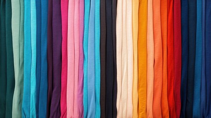 Vibrant Fabric Swatches: A Kaleidoscope of Colors