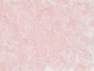 Pink Bubbles Background Forms an Abstract Texture with Soft and Dreamy Pattern for Wallpaper or Banner Design