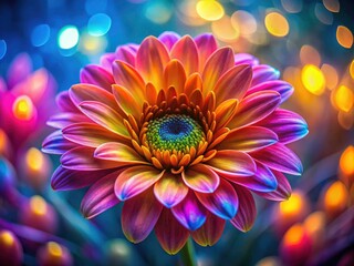 Embrace the beauty: long-exposure flower photography reveals vibrant petals, symbolizing love and joy.