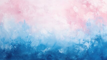 Gentle Pink and Blue Gradient Washes of Spring Light