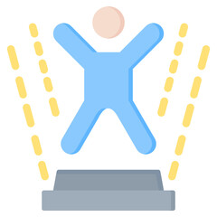 Holographic Display Flat Icon