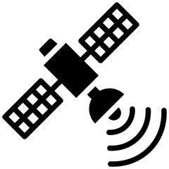 Remote Sensing Glyph Icon