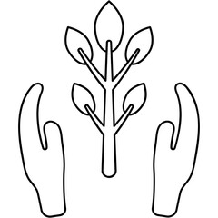 Obraz premium Plant Based Icon