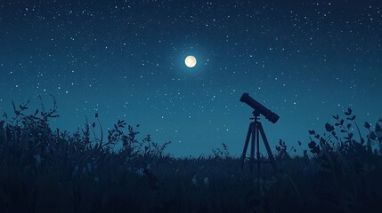 Night Sky Telescope View