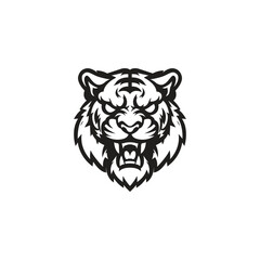 Vector of a tiger head.