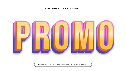 promo editable text effect 3d gradient typography design