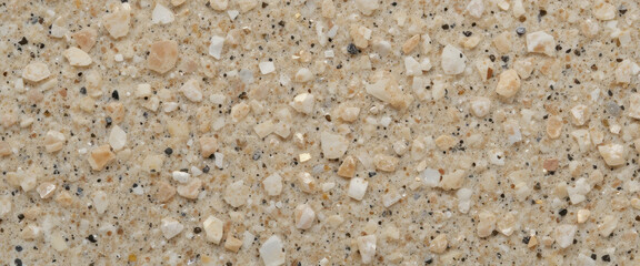 Close-up of a textured surface with small stones and grains.