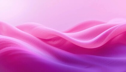Obraz premium Abstract Pink Waves: A Serene Digital Art