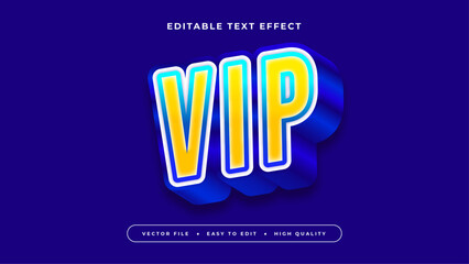 vip editable text effect 3d gradient typography design
