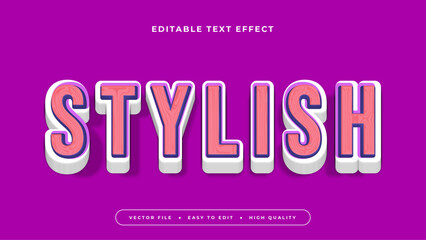 stylish editable text effect 3d gradient typography design