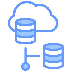 Virtualization Blue Icon