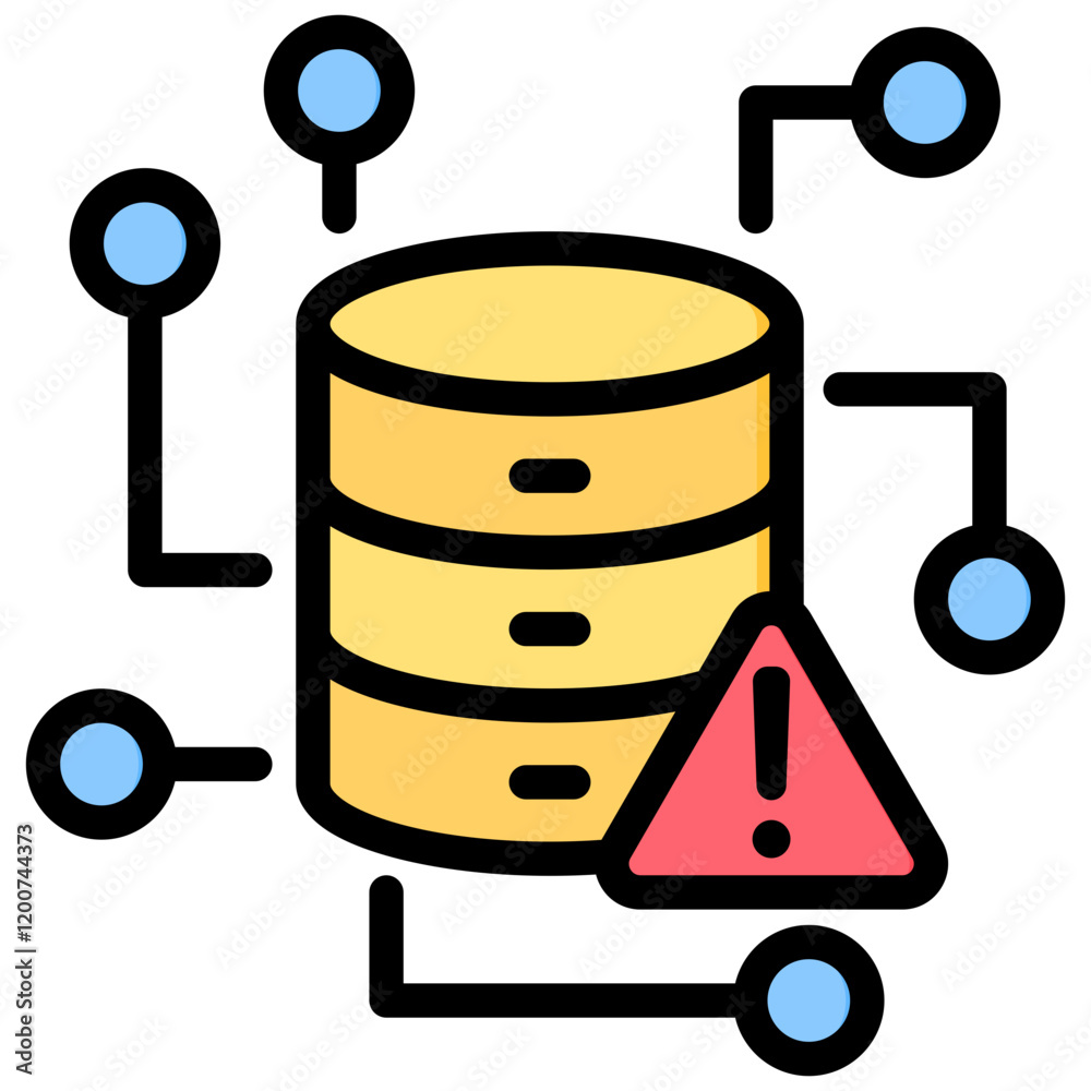 Poster dhcp outline color icon
