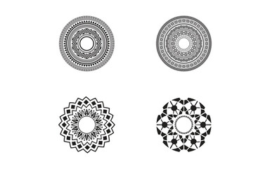 Circular pattern in form of mandala illustration