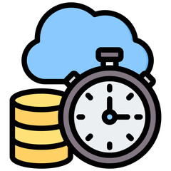 Latency Outline Color Icon