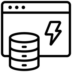 Cache Outline Icon © Uniconlabs