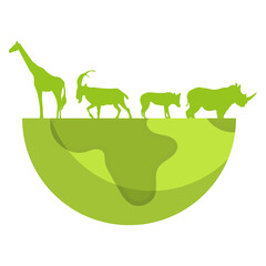 World Wildlife Illustration