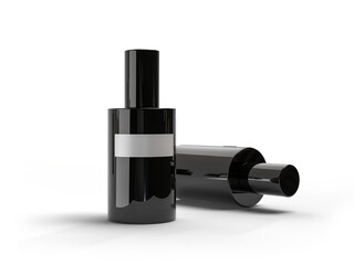 Mockup cosmetic bottles container packaging premium isolated on background. Design template for Ads serum, essential oil, face  treatment, gel, lotion, skin care, makeup, healthcare or medicine